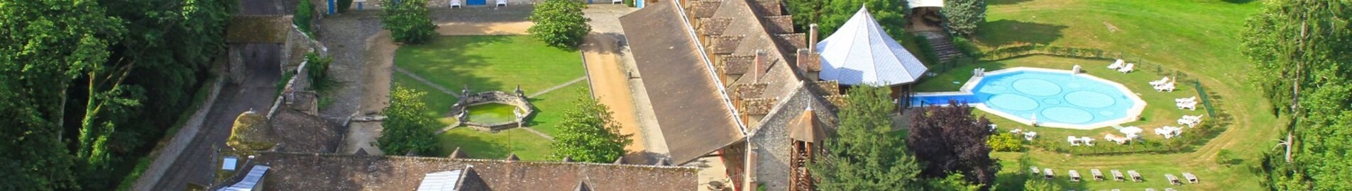 Abbey of Vaux de Cernay by Helicopter