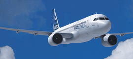 intérieur luxueux beige airbus A319-C