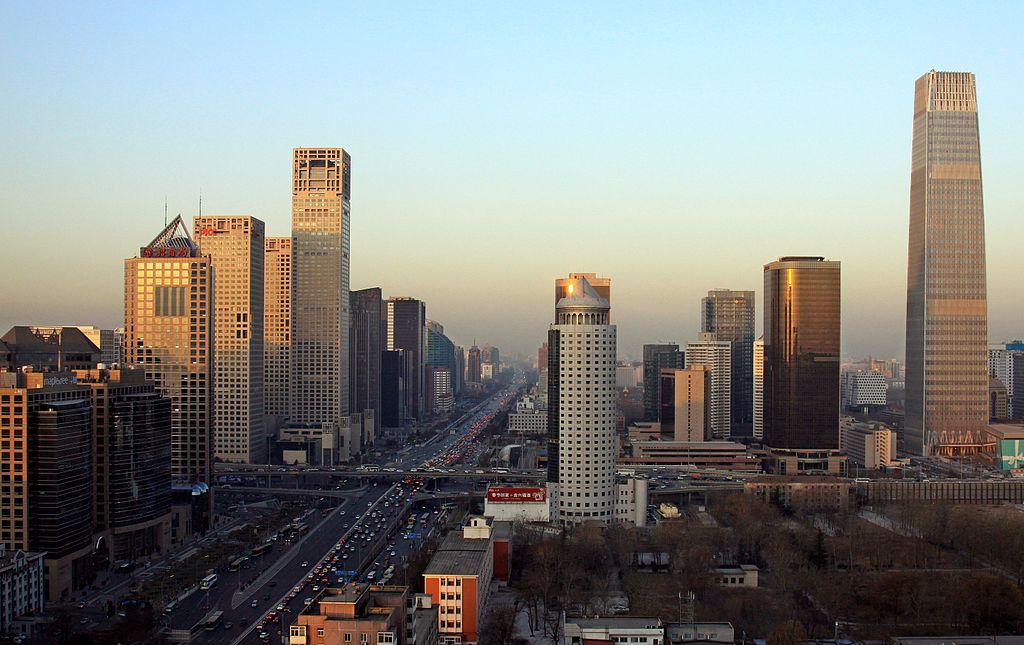 Location de jet privé : Pékin au coucher du soleil.