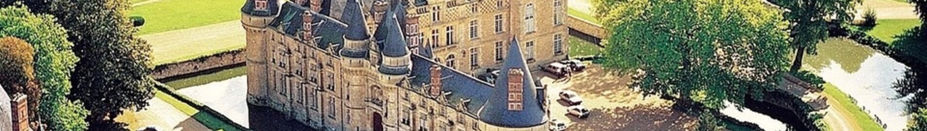 First flight baptism at the Chateau desclimont by helicopter