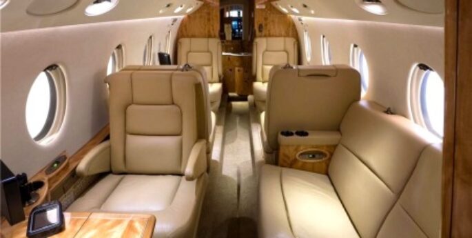 Jet privé GULFSTREAM G150 cabine intérieure