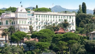 The imperial palace hotel Santa Margherita in Liguria