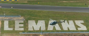 Paris - Le Mans: Helicopter transfer