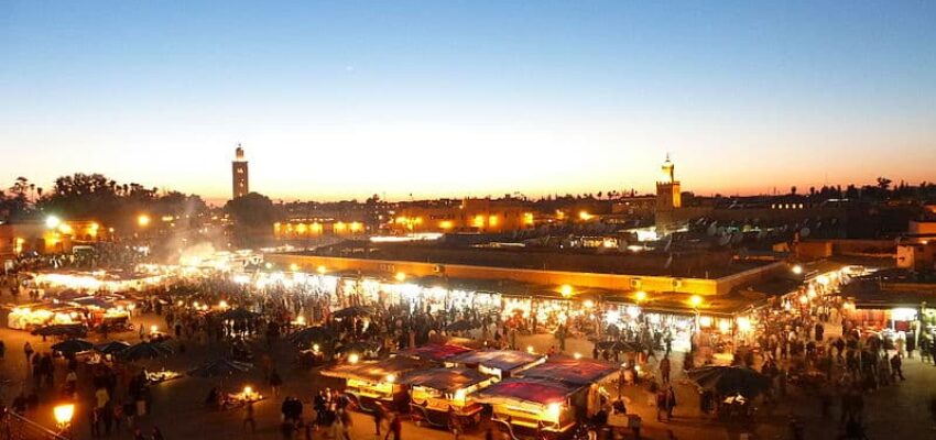 Marrakech vue de nuit
