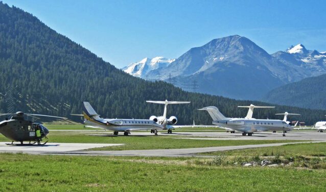 Private jet hire or helicopter in Paris St Moritz