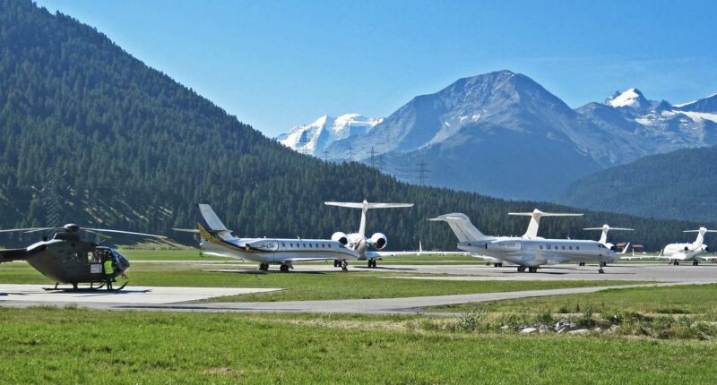 Private jet hire or helicopter in Paris St Moritz