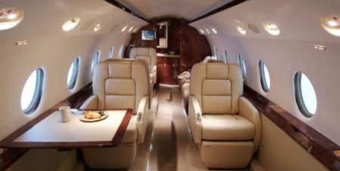 Jet privé G200 cabine intérieur
