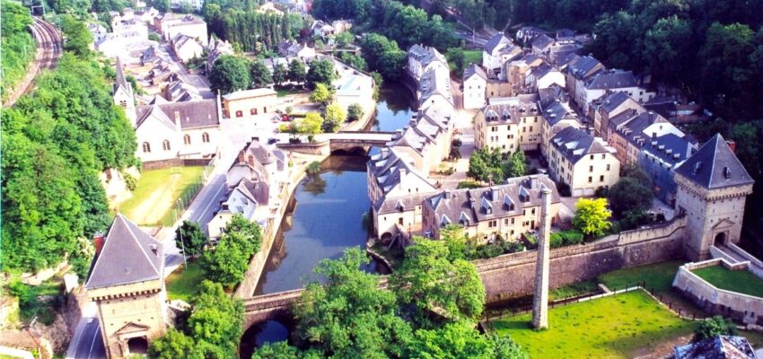 Luxembourg ville vue d'en haut