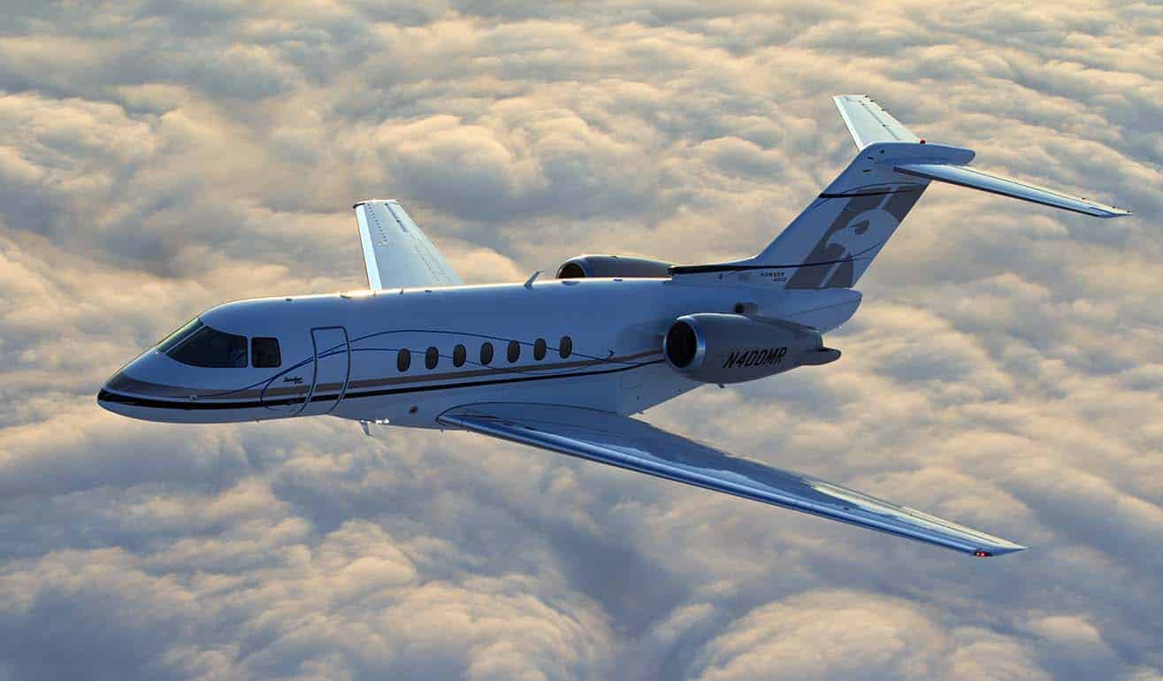 Location de jet privé intérieur, Hawker 750, beige luxueux
