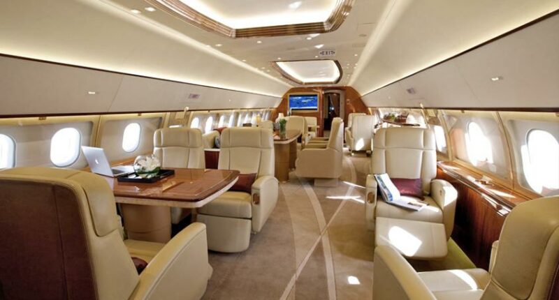 intérieur luxueux beige airbus A319-C