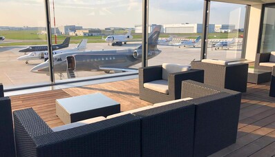 What are the busiest business airports in Europe?
