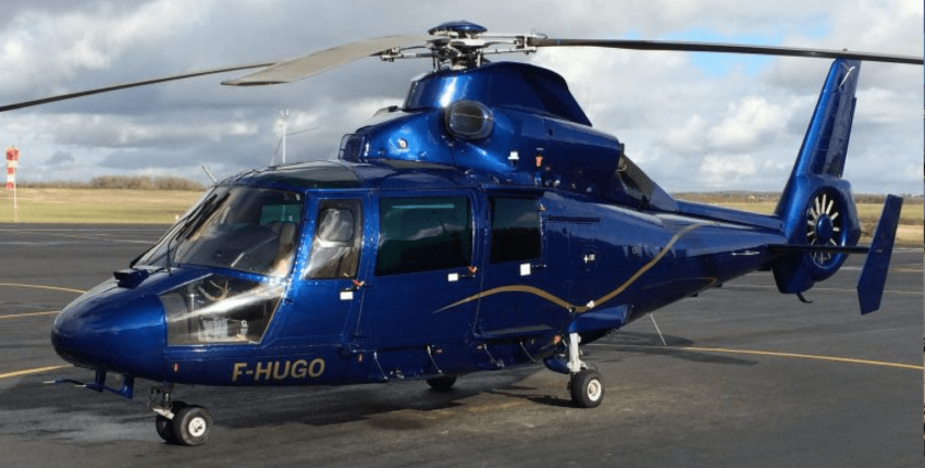 location de jet privé - hélicoptère AS 365 F-HUGO