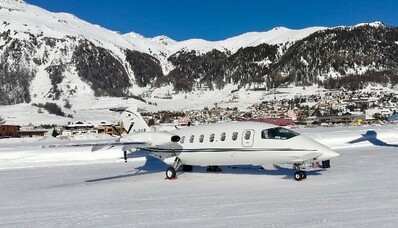 The impact of the weather on a private jet flight