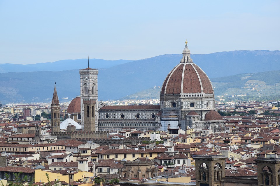 Skyline Florence avec la cathédrale de Florence.