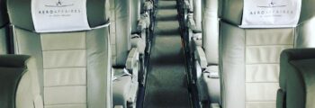 Sièges dans un jet privé affrété par AEROAFFAIRES