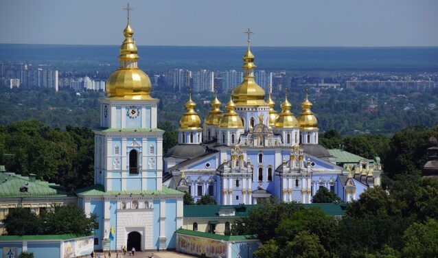 location jet privé : Vue panoramique de Kiev depuis Zhuliany