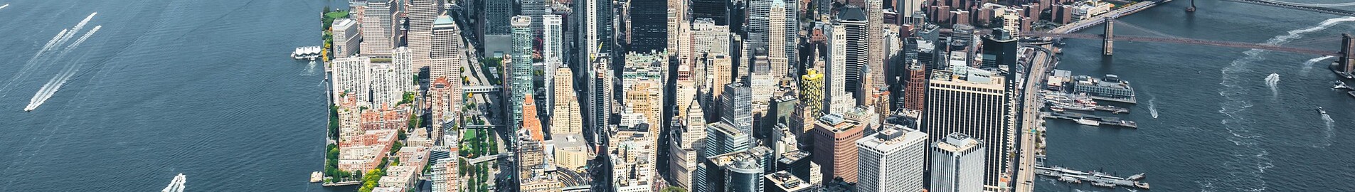 Helicopter tour of New York