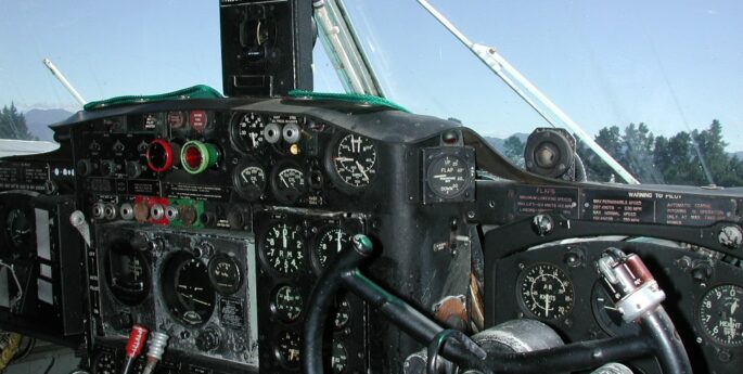 Bristol Freighter cockpit