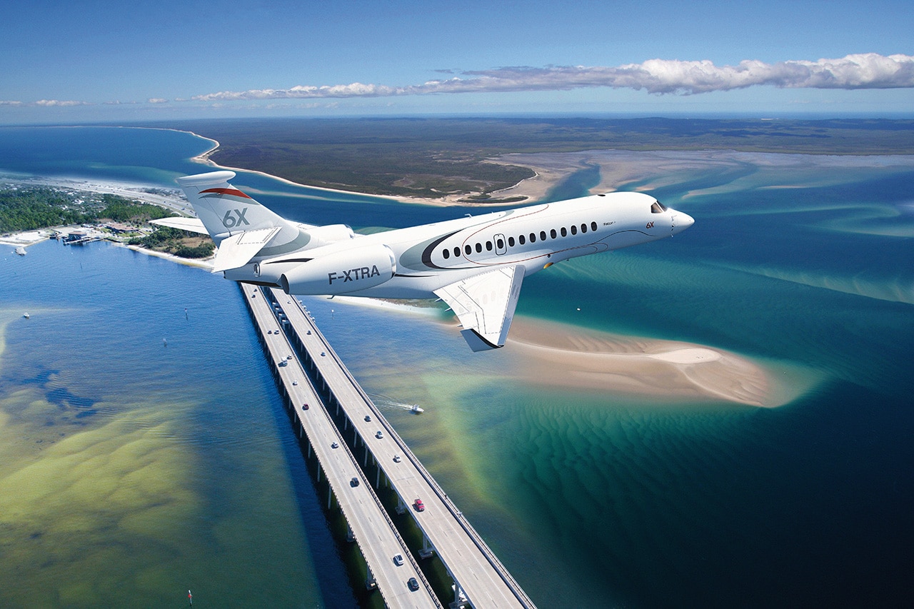 Dassault Falcon 6X en vol