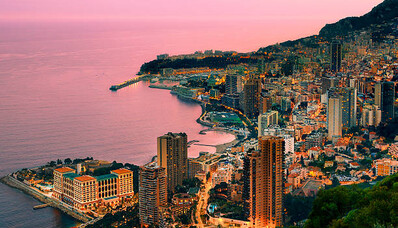 Helicopter flight Cannes-Monaco