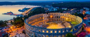 Private jet and helicopter charter in Pula