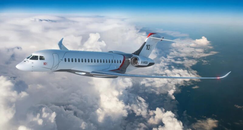 Private jet charter Falcon 10X