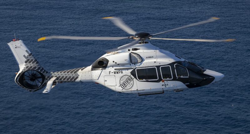 Hélicoptère H160 cabine intérieure blanc