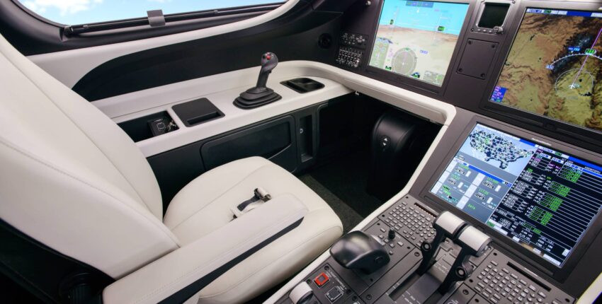 Cockpit moderne LEGACY 500 | Location de jet privé