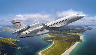 The Falcon 8X improves its cabin