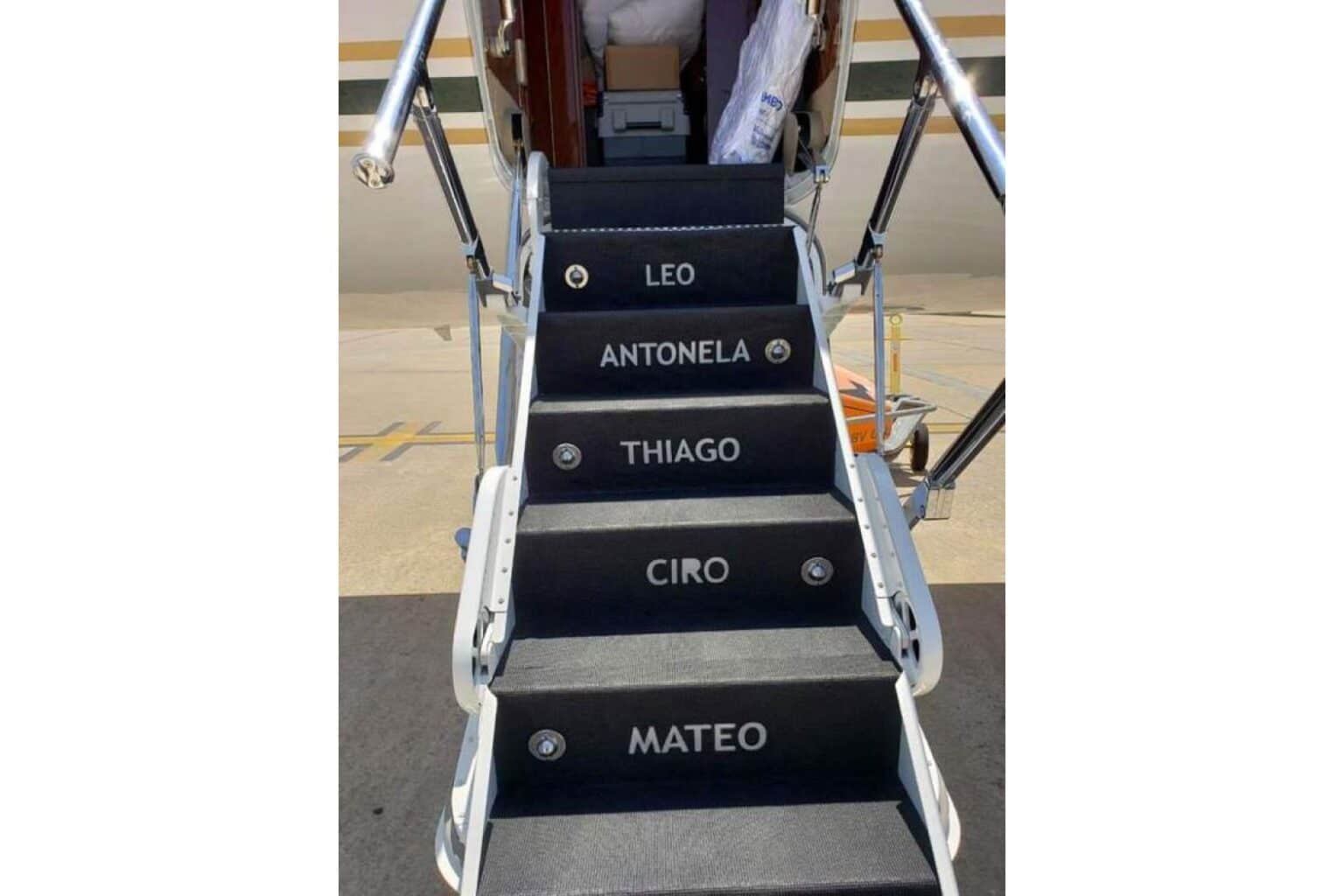 Lionel Messi's private jet AEROAFFAIRES