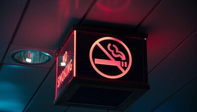 Is smoking allowed in a private jet?