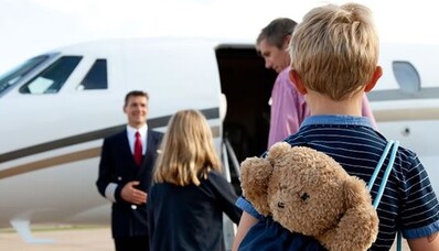 Private jets and children