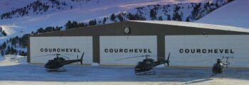 Courchevel location helicoptere