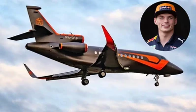 When F1 takes flight: Max Verstappen’s private jet