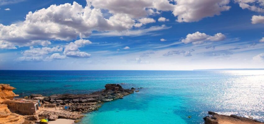 Formentera,Es,Calo,Des,Mort,Beach,Turquoise,Mediterranean,At,Mitjorn