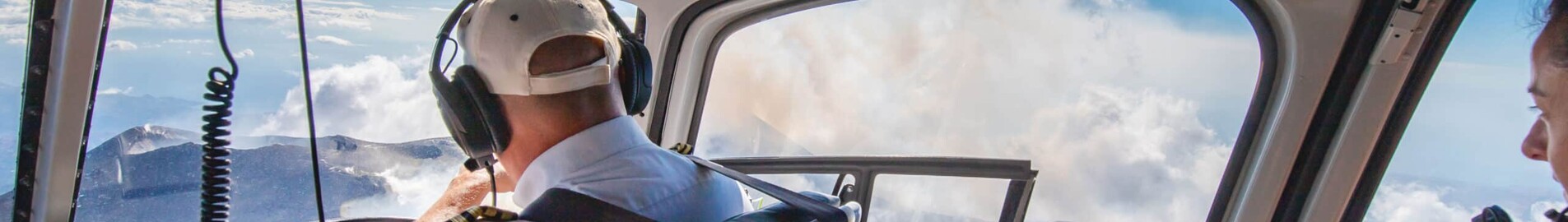Helicopter experience over Etna volcano