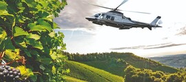 Helicopter tour of Italy's great vineyards