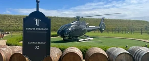 Helicopter tour of Italy's great vineyards