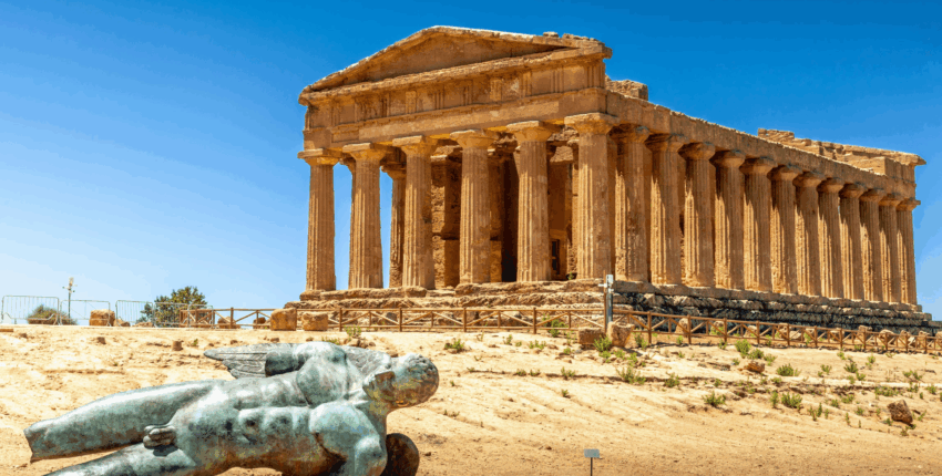 Valle dei templi sicilia elicottero